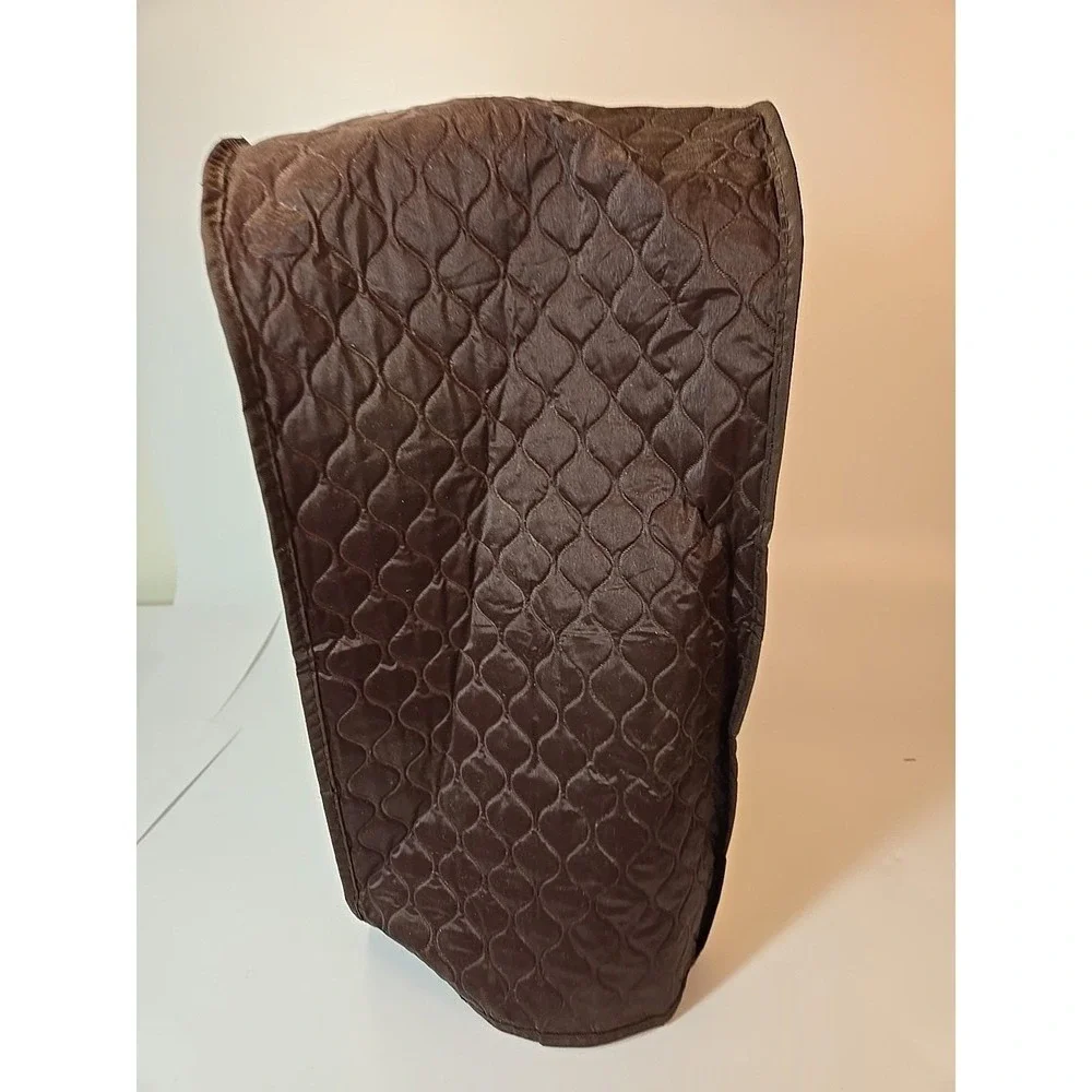 Vintage Kitchen Dora May Quilted Blender Cover Brown Tan 16 X 8 X 8 1/2